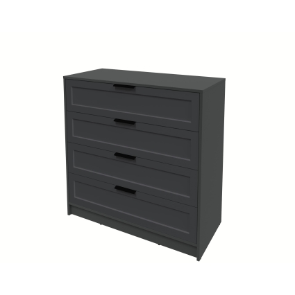 Kомод Тренд КТ-К100 (Антрацит ЛДСП/ Пепел ЛМДФ) Ш1000 В1020 Г451 Kомод Тренд КТ-К100 (Антрацит ЛДСП/ Пепел ЛМДФ) Ш1000 В1020 Г451